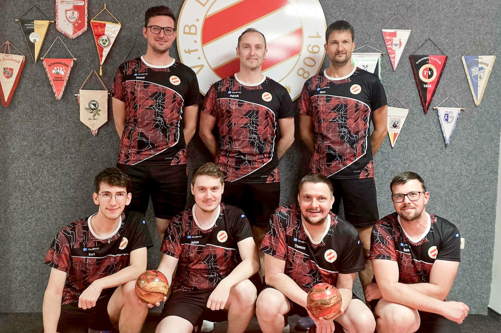 Herren-Kegelmannschaft des VfB Lengenfeld in Lengenfeld